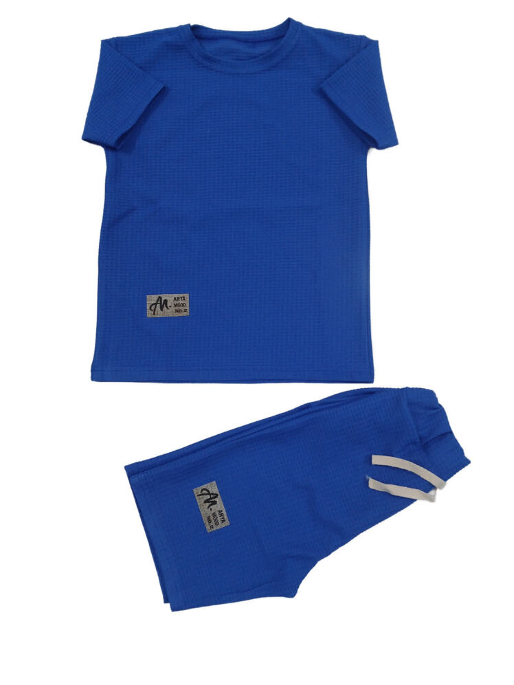 تیشرت شلوارک پسرانه بچه گانه شیک بیرونی /تیشرت شلوارک بیسکویتی