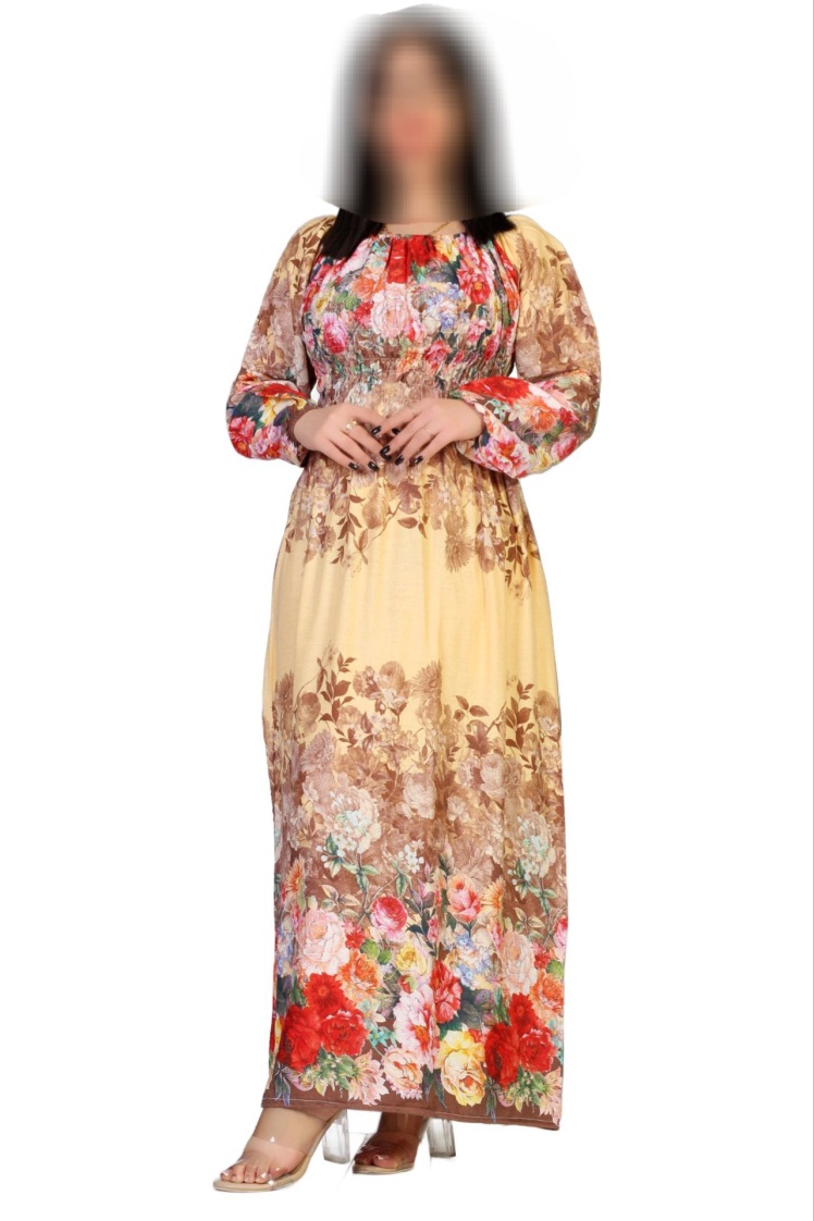  خرید اینترنتی لباس ساحلی گلدار آستین بلند رنگ سبز آبی قرمز طلایی زرد صورتی